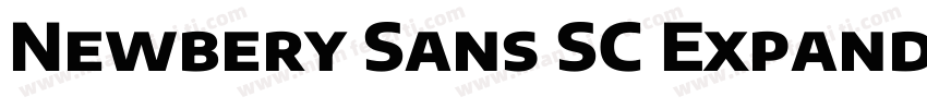 Newbery Sans SC Expanded ExtraBold字体转换